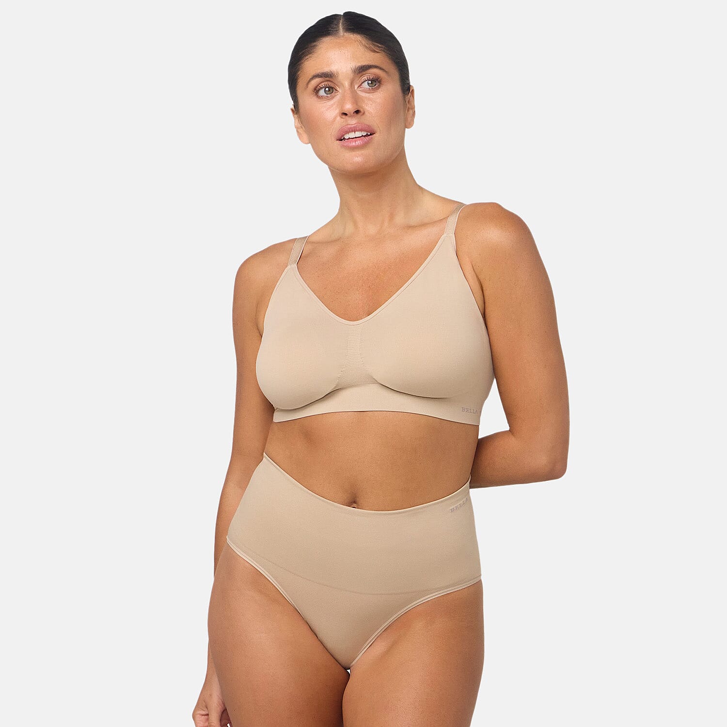 Bella Bodies Polyamide Knitted Underwear (Size - XL) - Sand