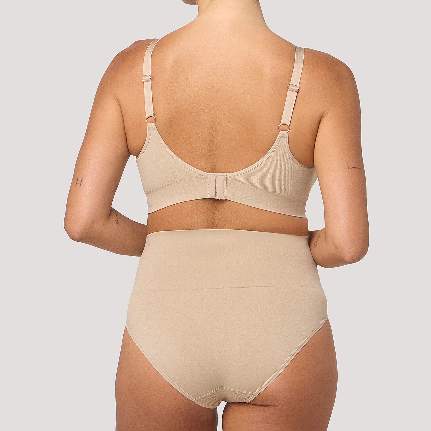 Bella Bodies Polyamide Knitted Underwear (Size - XL) - Sand