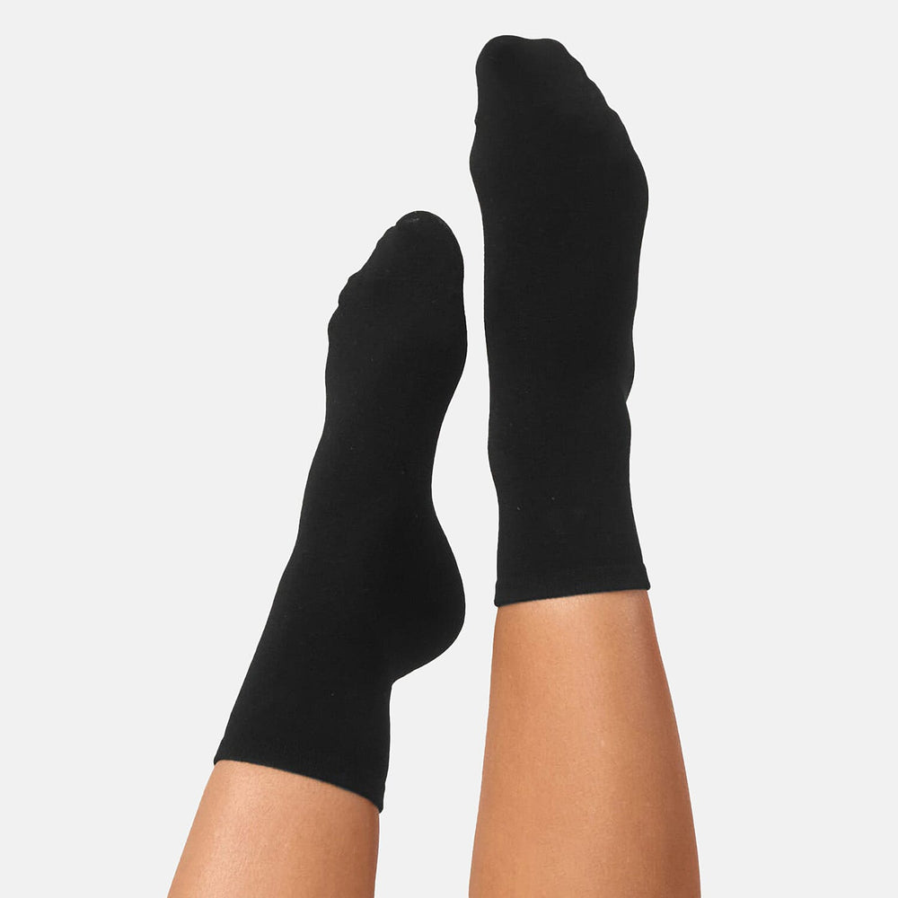 Bella Bodies Pack of 2 - Bamboo Boot Socks (One Size) - Black