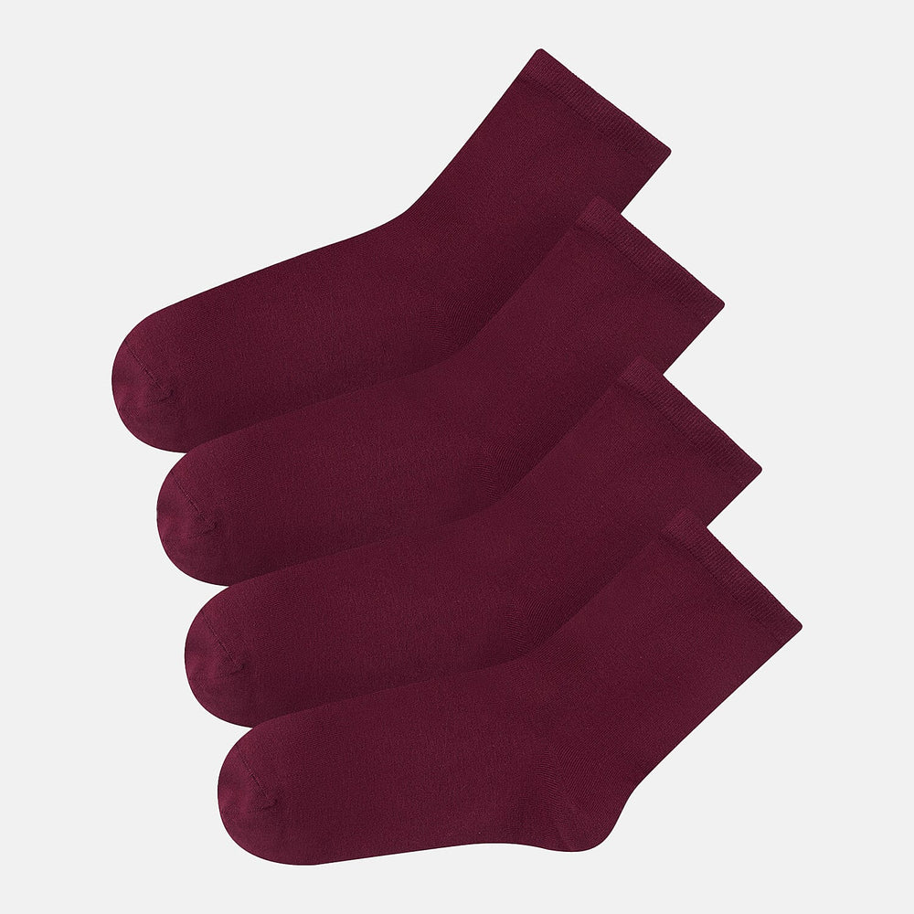 Bella Bodies Pack of 2 - Bamboo Boot Socks (One Size) - Cherry Berry