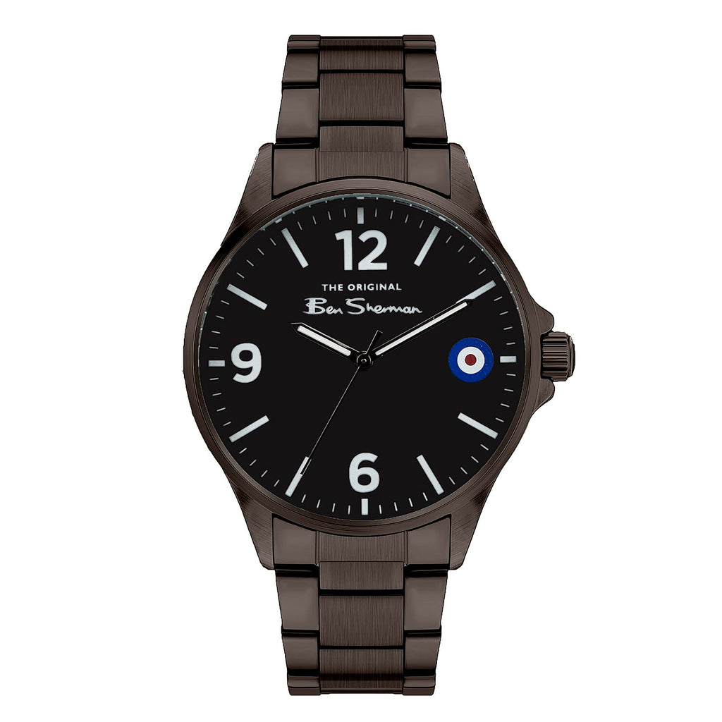 Ben Sherman Analog Watch with Black Stainless Steel Bracelet.