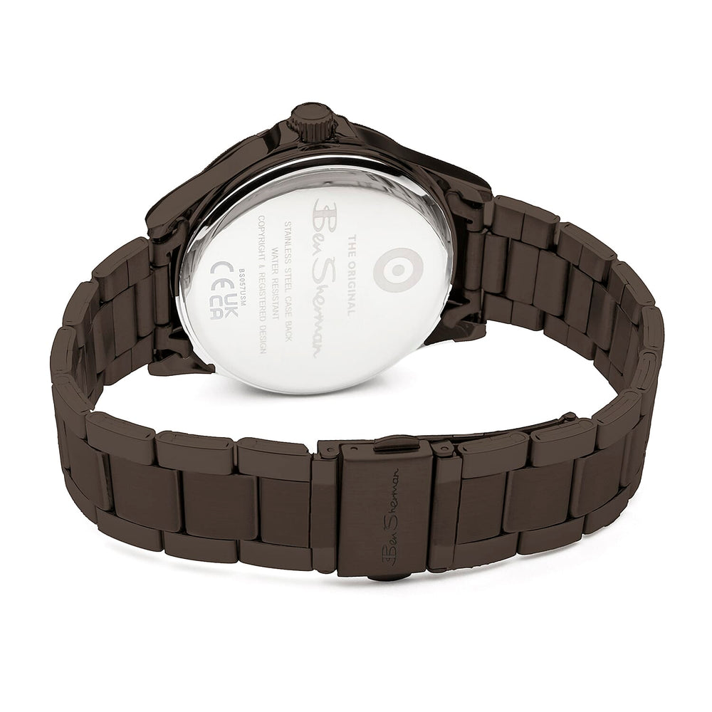 Ben Sherman Analog Watch with Black Stainless Steel Bracelet.