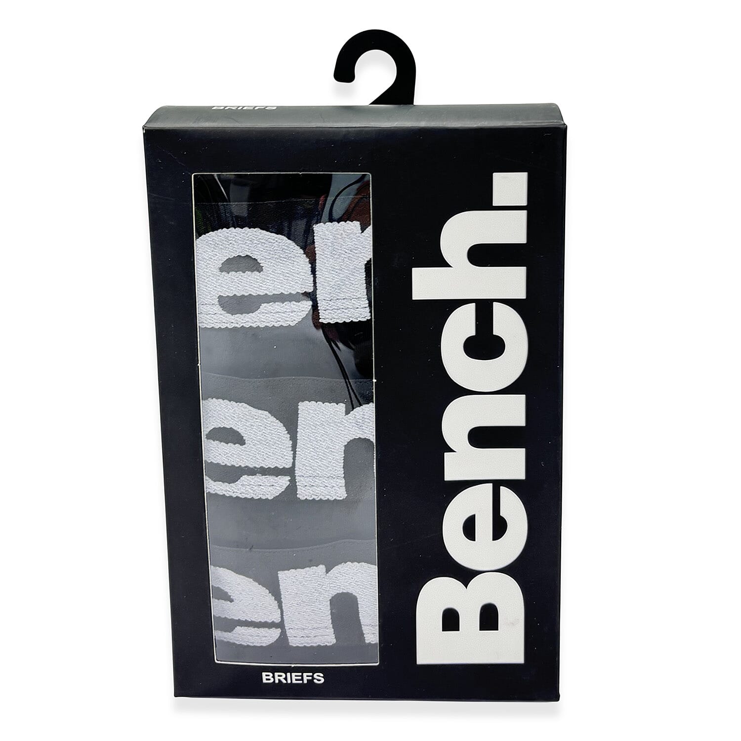 Bench 3 Pack Mens Cotton Blend Breathable Briefs (Size XL) - Black