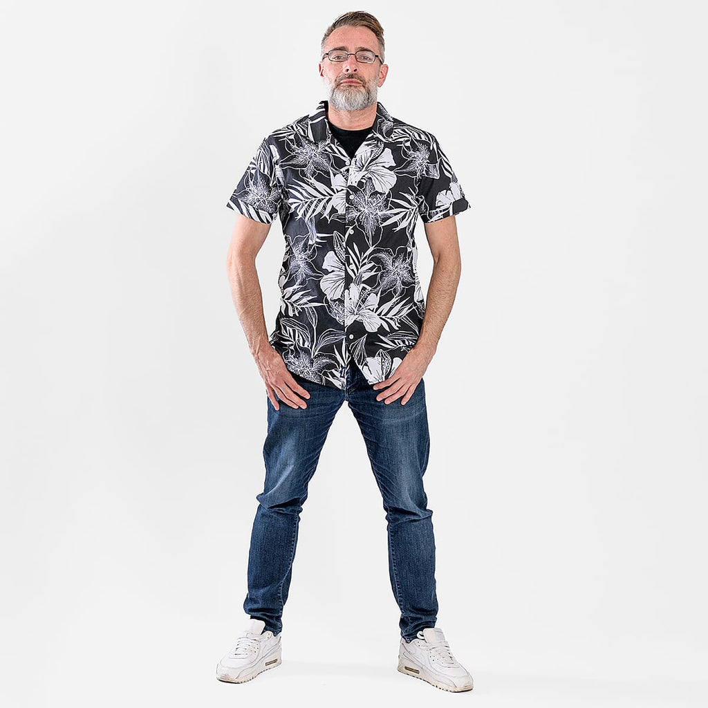 Bench Dexus Short Sleeve 100% Cotton Shirt  - Black M