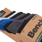 Bench Mens 7 Pack Socks Color - Blue With Grey.