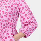 Closeout Deal Daisy Floral Print Summer Dress (Size 16) - Pink