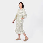 Closeout Deal Daisy Floral Printed Midi Dress (Size 12) - Sage