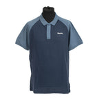 BENCH Mens Contrast Raglan 100% Cotton Polo Shirt (Size M) - Navy