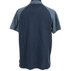 BENCH Mens Contrast Raglan 100% Cotton Polo Shirt (Size M) - Navy