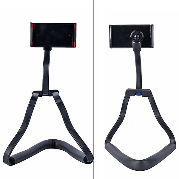 BENDABLE Phone Holder with 360 Rotation Clip on Holder (Size 55x10Cm) - Black