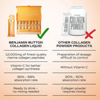 Benjamin Button Marine Collagen Liquid Sachets - Mango Flavour (14 Sachets x 12,000mg)