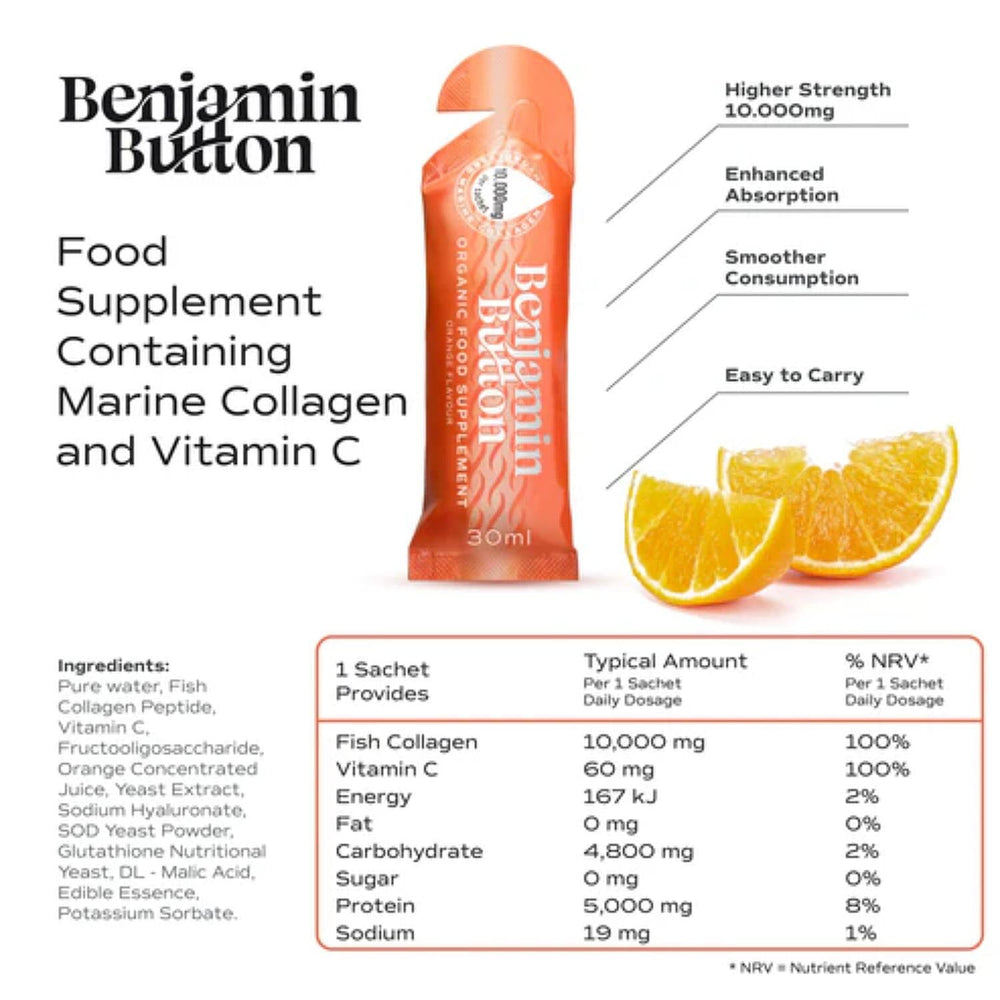 Benjamin Button Collagen Sachets - 14days Supply