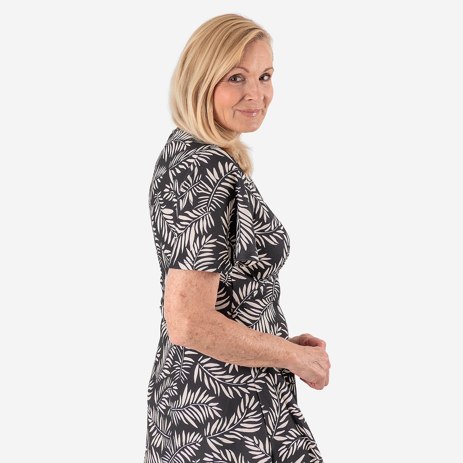 Bershka Zebra Print Long Dress (Size 16) - Black
