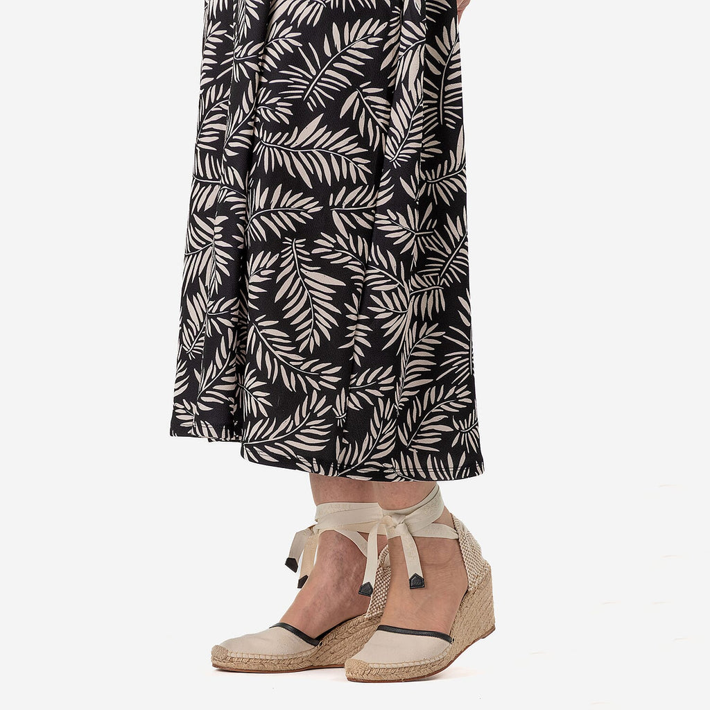 Bershka Zebra Print Long Dress (Size 16) - Black