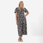Bershka Zebra Print Long Dress (Size 22) - Black
