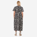 Bershka Zebra Print Long Dress (Size 22) - Black