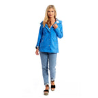 Betty Kay - Ladies Hooded Lightweight Woven Jacket (Size 12)- Electric Blue