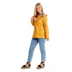 Betty Kay - Ladies Hooded Lightweight Woven Jacket (Size 18) - Mustard