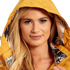 Betty Kay - Ladies Hooded Lightweight Woven Jacket (Size 18) - Mustard
