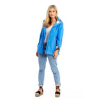Betty Kay - Ladies Hooded Lightweight Woven Jacket (Size 18) - Electric Blue