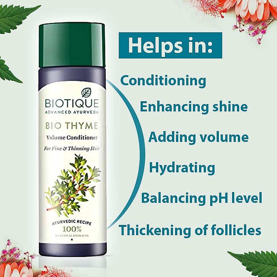 Biotique- Bio Thyme Conditioner (For Fine - Thin Hair) - 200ml