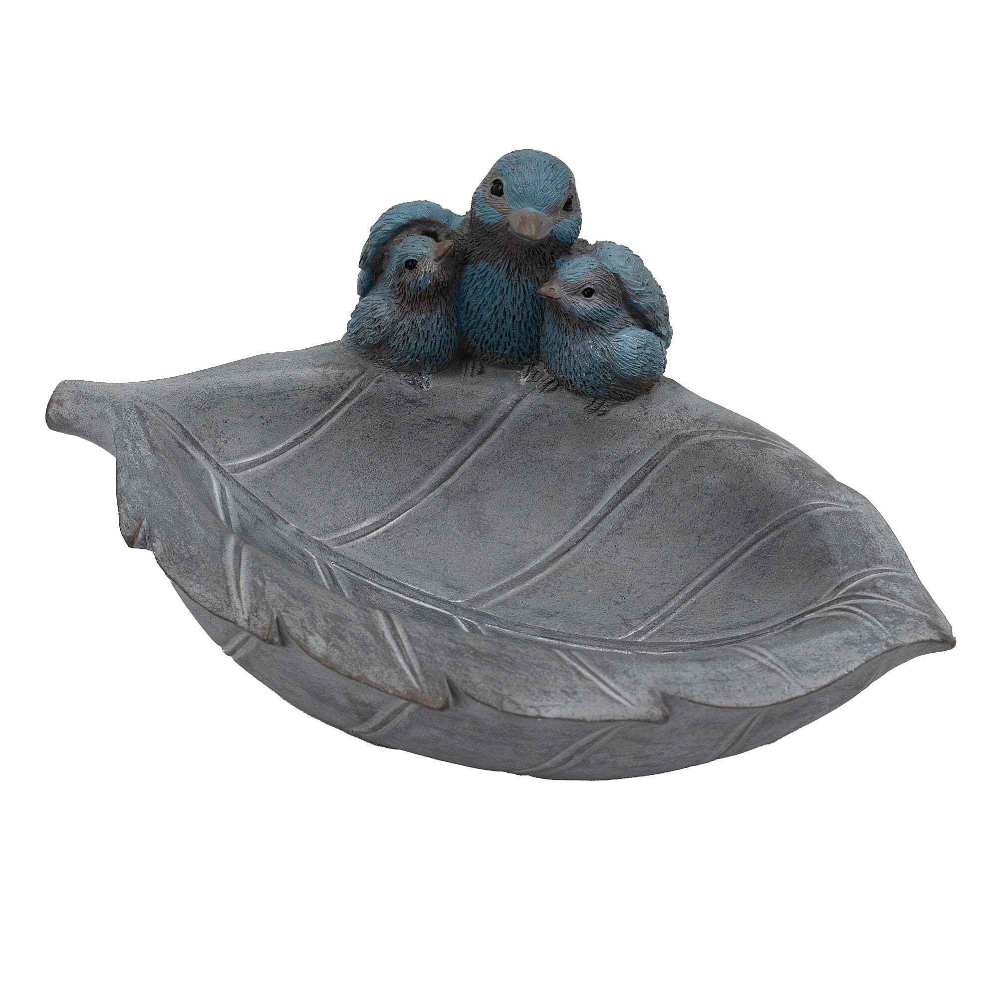 Outdoor Garden Bird Family Birdfeeder - Blue