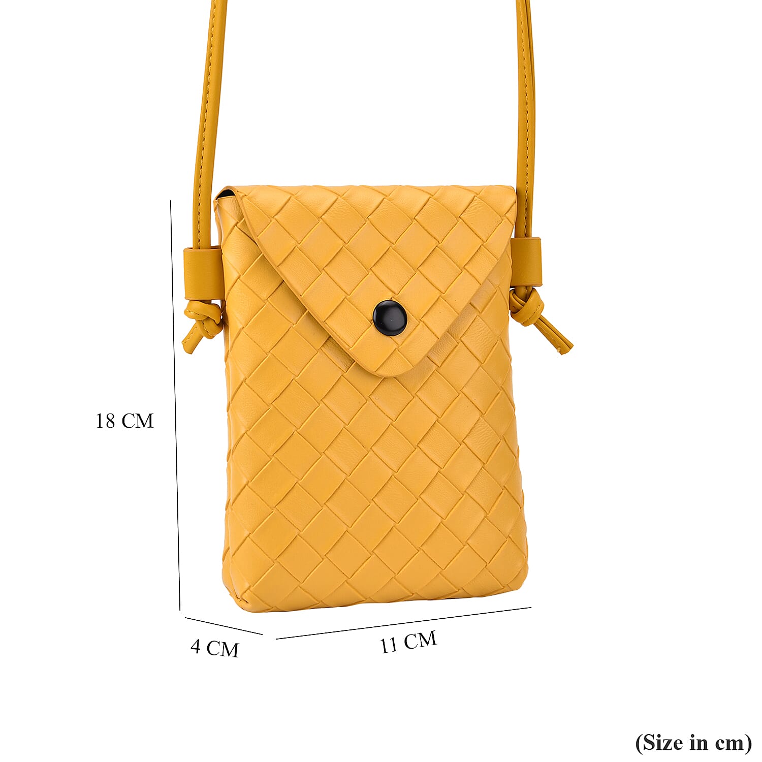 Woven Crossbody Bag - Yellow