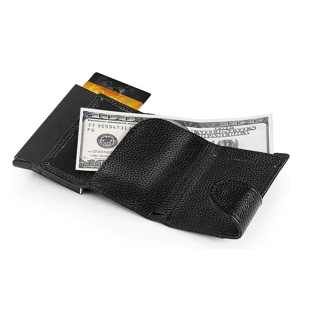 Closeout Deal - Bitmore 100% Leather RFID Protected Wallet - Black