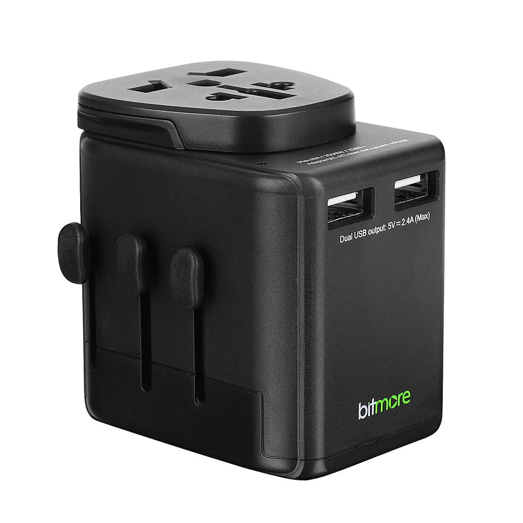 Bitmore World Wide Travel Adaptor - Black