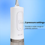 Bitvae Cordless Water Flosser with 5 Nozzles - Tongue Scraper - 3 Pressure Settings - White