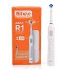 Bitvae- Electric Toothbrush with 60-Day Battery Life | 5 Modes, USB Charging & 8 Dupont Brush Heads (IPX7)