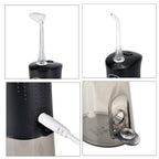 Bitvae Cordless Water Flosser with 5 Nozzles & Tongue Scraper - 3 Pressure Settings - Black