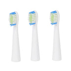 Bitvae Set of Sonic Toothbrush With 4 Replacement Heads, 5 Modes & Smart Timer With Water Flosser With 4 Replacent Heads - White