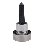 Black Crystal Elixir Glass Water Bottle with Stainless Steel Cap (Size 25x6 Cm) with Travel Case