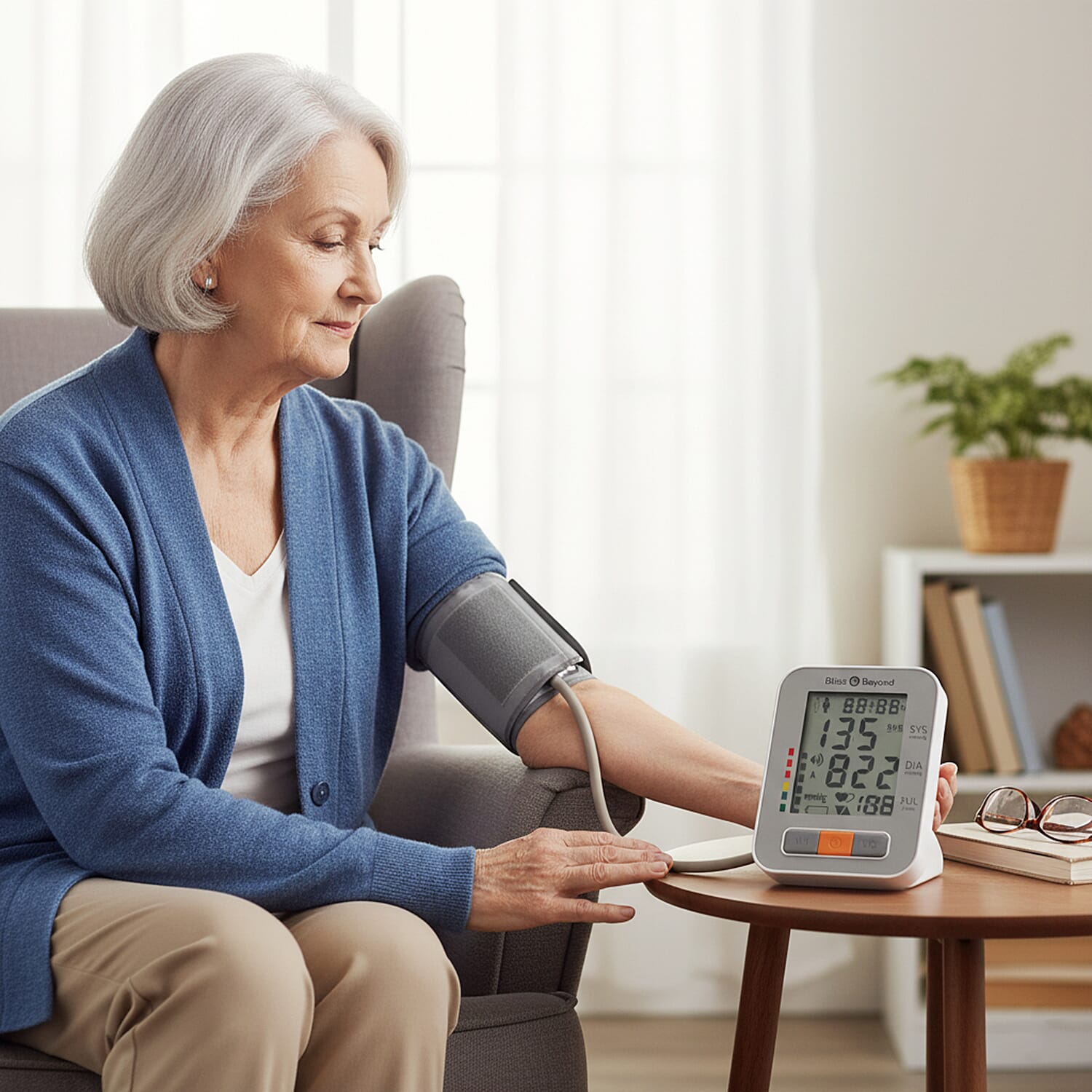 Bliss - Beyond Blood Pressure Monitor - Stores 90 Sets of Memory for Two Users Each