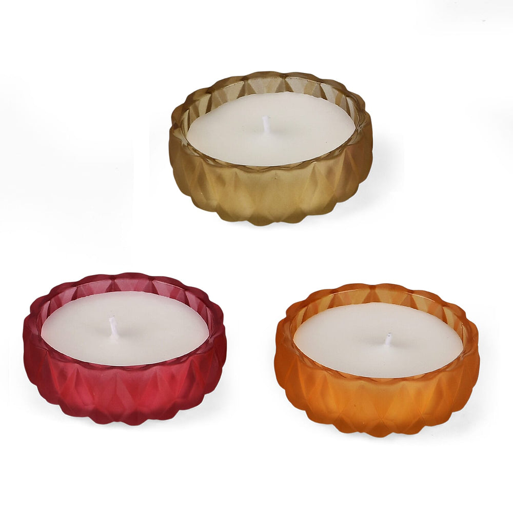 Bliss - Beyond Strawberry, Peach Blossom Honey - French Coffee Scented Candle (50 g) - Pink, Yellow - Orange