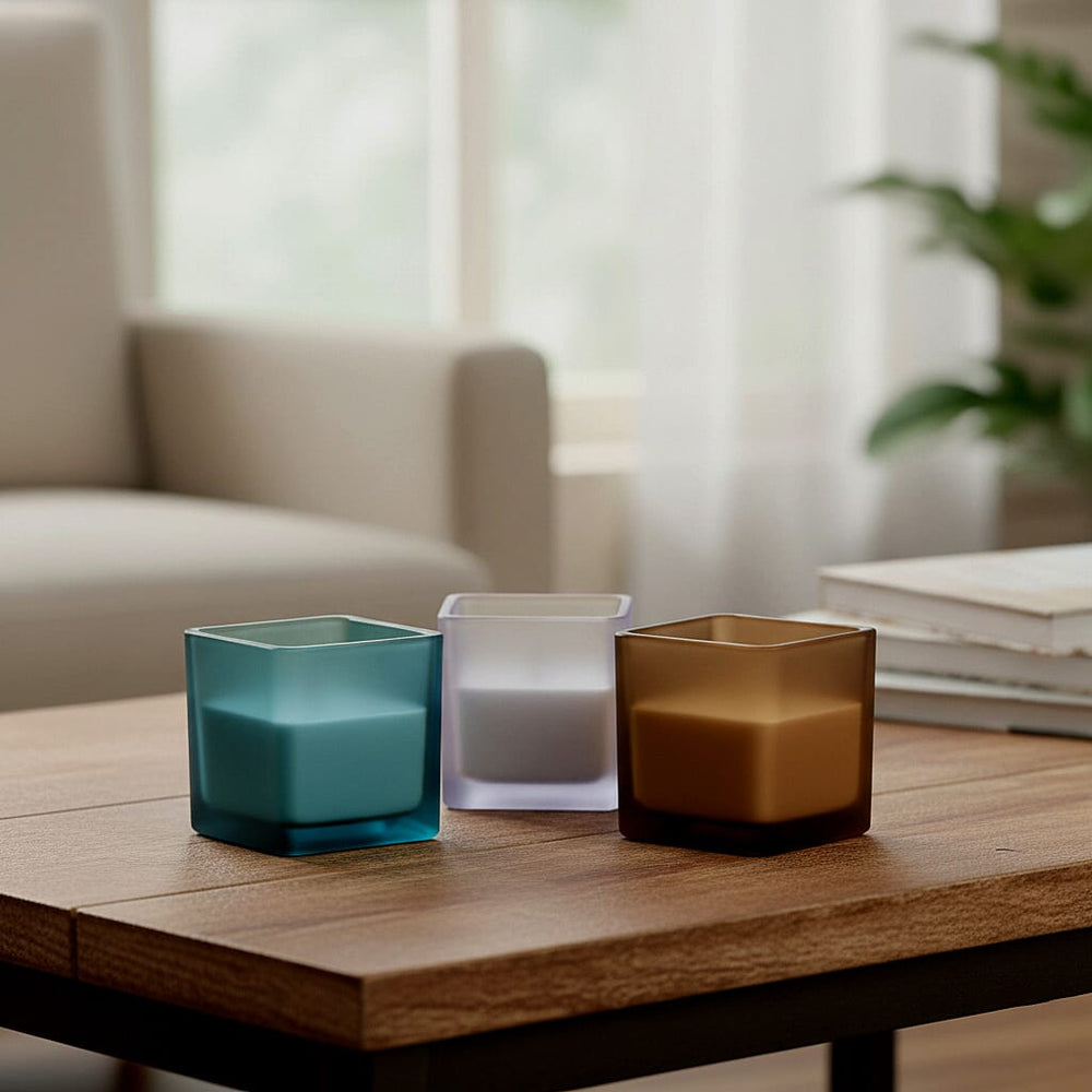 Bliss & Beyond Luxury Scented Candles - French Coffee, English Freesia & French Lavender (85g)