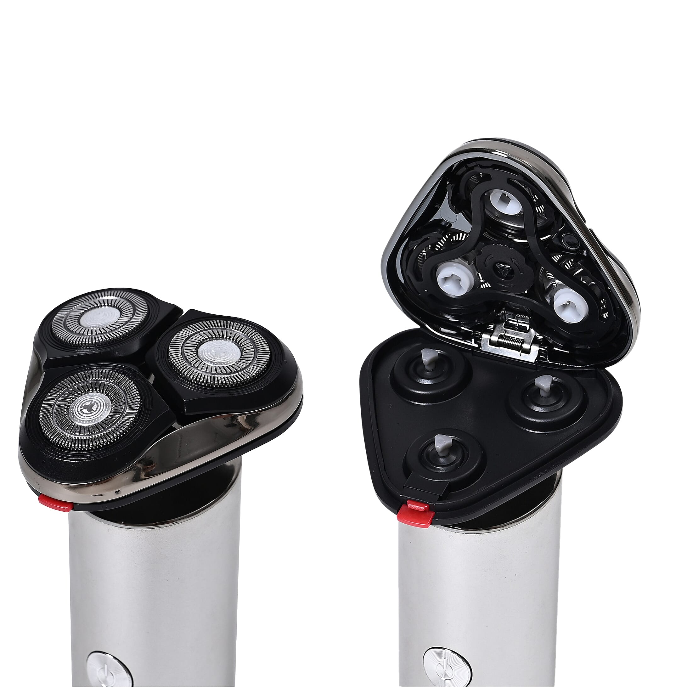 Bliss & Beyond Mens Metal Electric Shaver - IPX6 Waterproof, LED Display & Fast Charge - Black