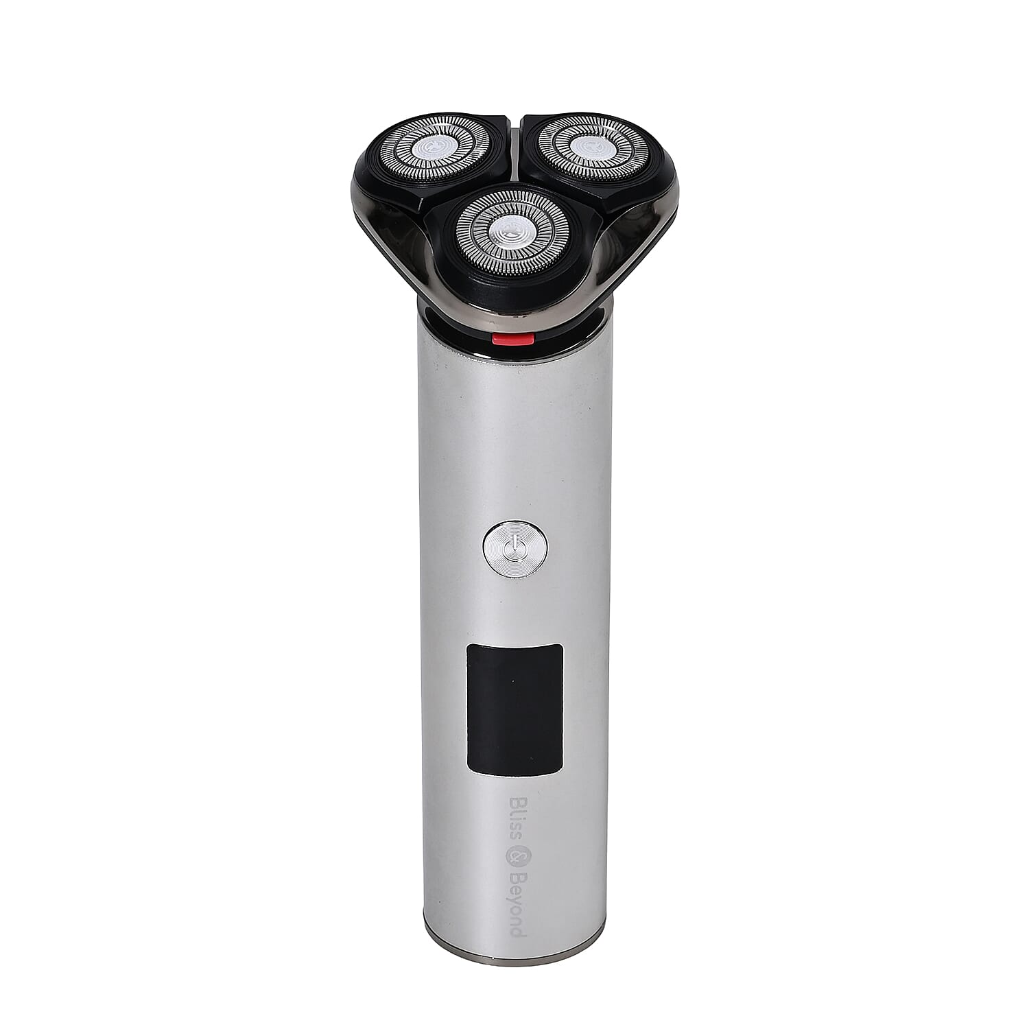 Bliss & Beyond Mens Metal Electric Shaver - IPX6 Waterproof, LED Display & Fast Charge - Black
