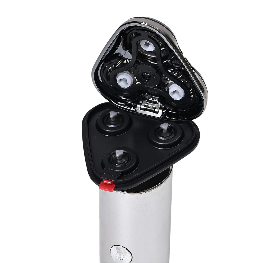 Bliss & Beyond Mens Metal Electric Shaver - IPX6 Waterproof, LED Display & Fast Charge - Black