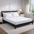 Hush Heven 6-Piece Bedding Set- Includes 2 Fitted Sheets - 4 Pillowcases (Double) - White