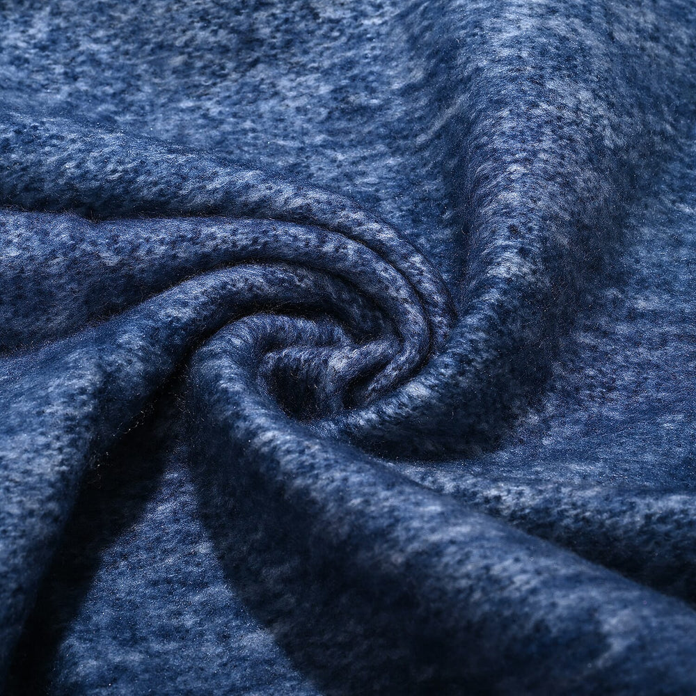 Bliss - Beyond Supersoft Mohair Wool Cozy Blanket with Timeless Appeal (Size 170x130 cm) - Navy