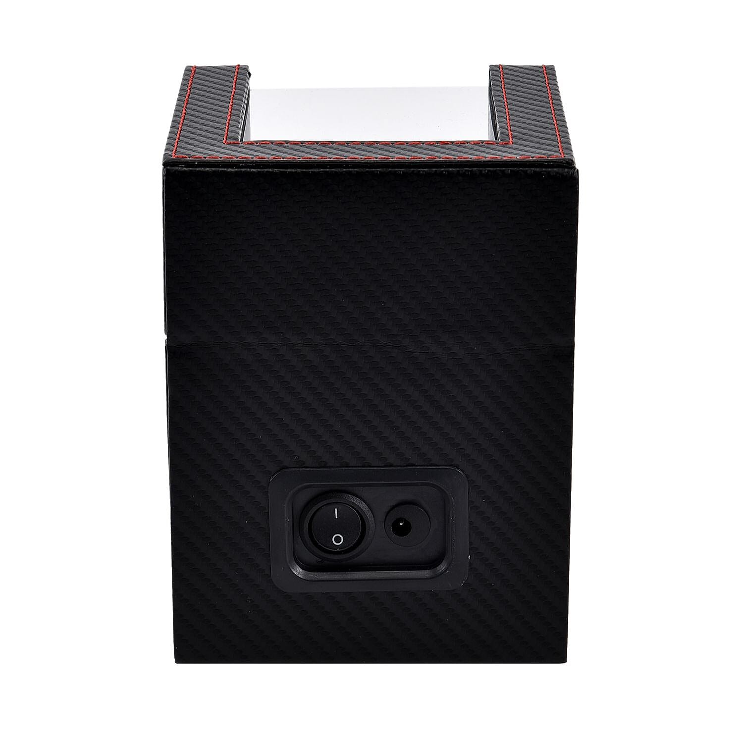 Automatic Rotating Watch Winder Box (Size 12x13x16 cm) - Black