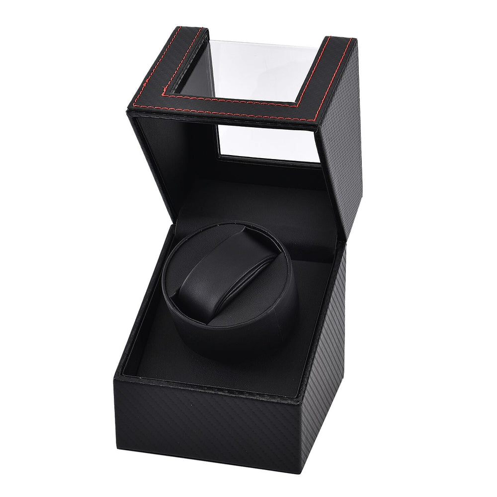 Automatic Rotating Watch Winder Box (Size 12x13x16 cm) - Black
