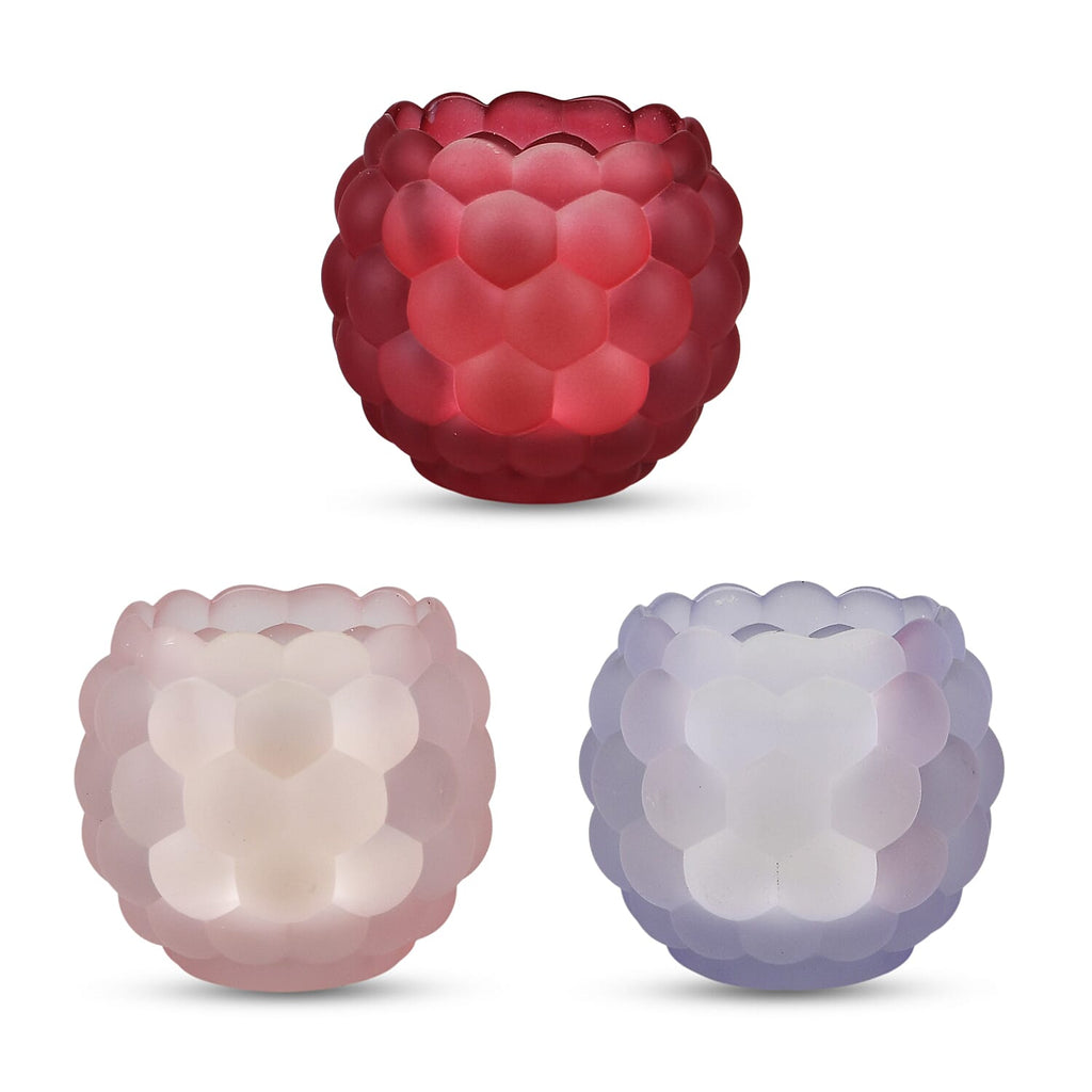 Pomegranate & Lavender Scented Candle (64 g) - Pink Purple and Burgundy