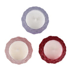 Pomegranate & Lavender Scented Candle (64 g) - Pink Purple and Burgundy
