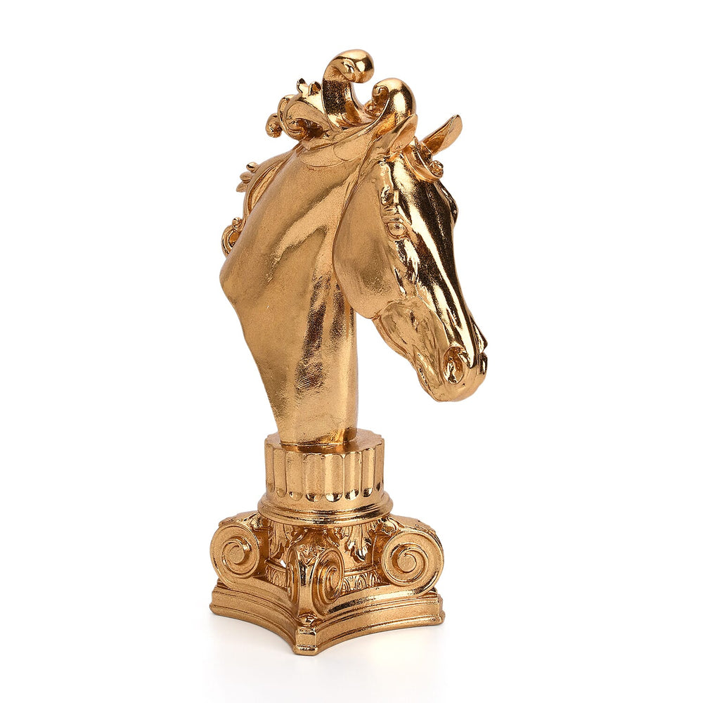 THE YEAR OF THE HORSE 2026 - Bliss - Beyond Gold Foil Horse Head (20 x 29 x 9 cm) - Gold