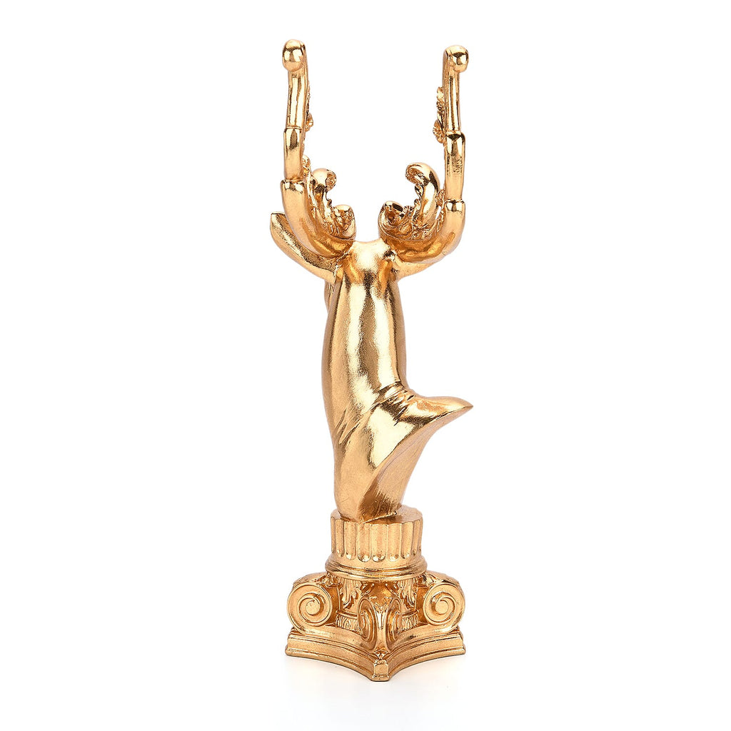 Bliss - Beyond Gold Foil Deer Head (18 x 17 x 40 cm) - Gold