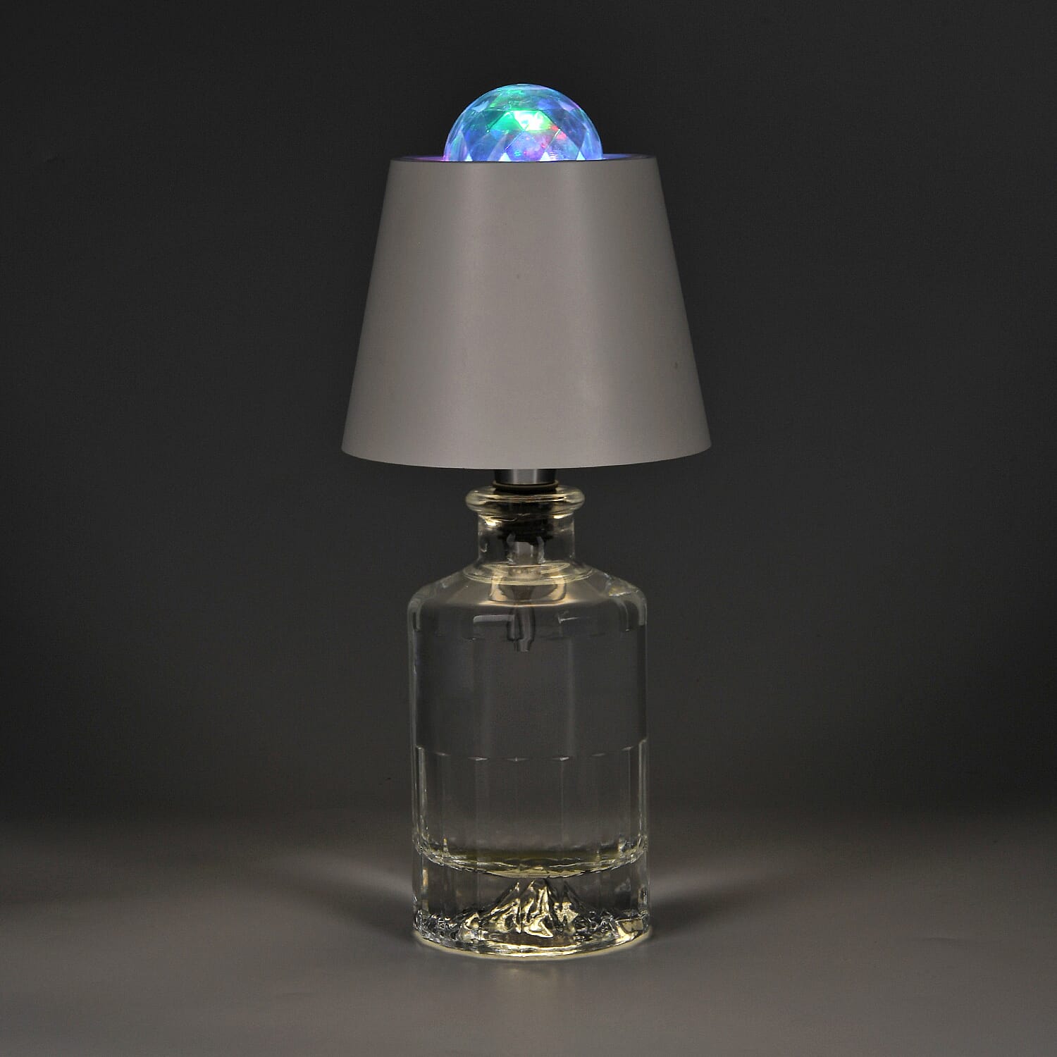 Bliss - Beyond Rechargeable Wine Bottle Lamp with 7-Color Projector - White