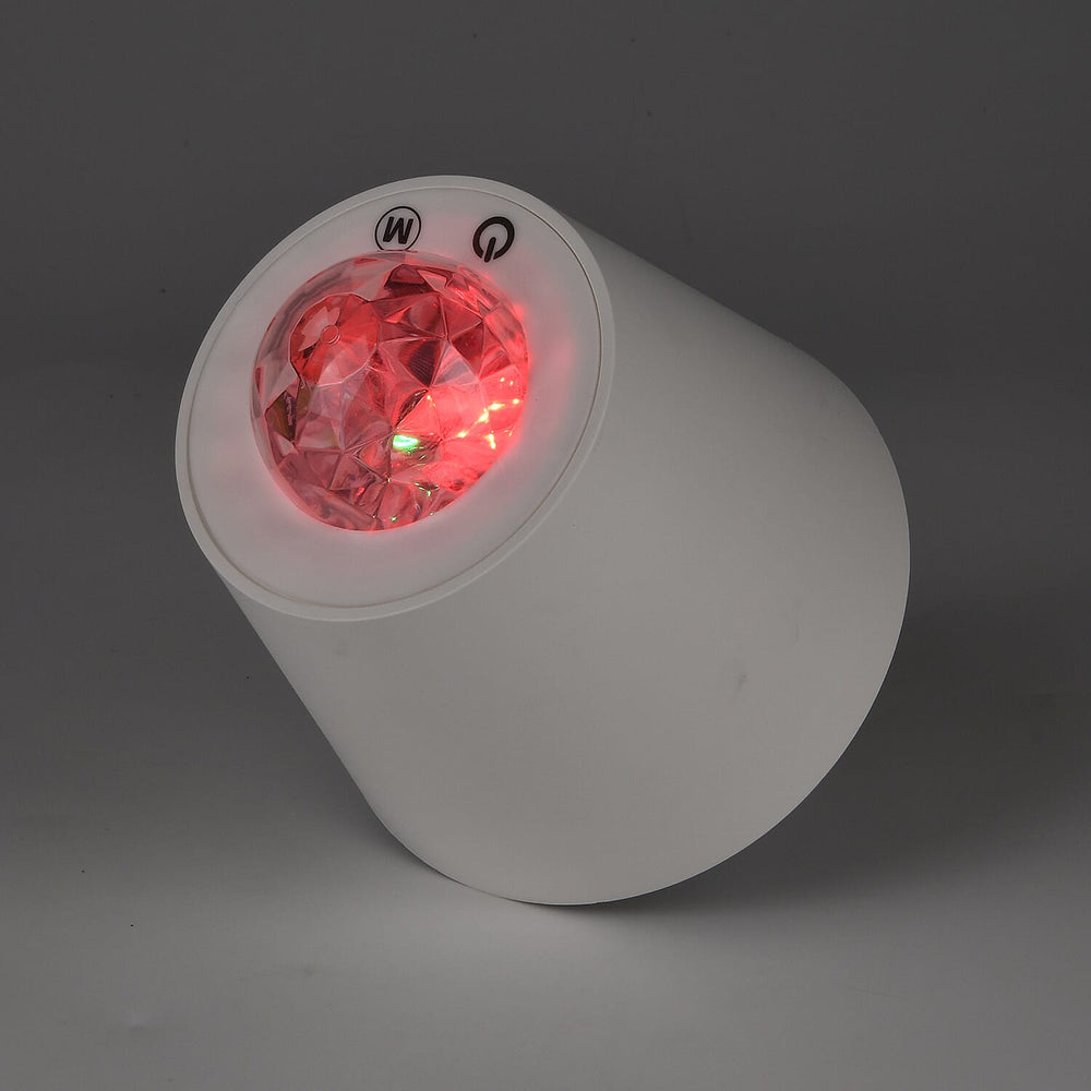 Bliss - Beyond Rechargeable Wine Bottle Lamp with 7-Color Projector - White